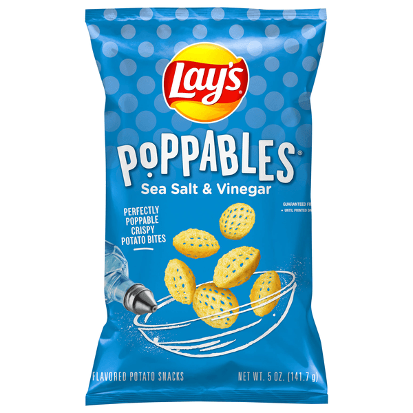 Lays Potato Snacks Poppables Sea Salt & Vinegar