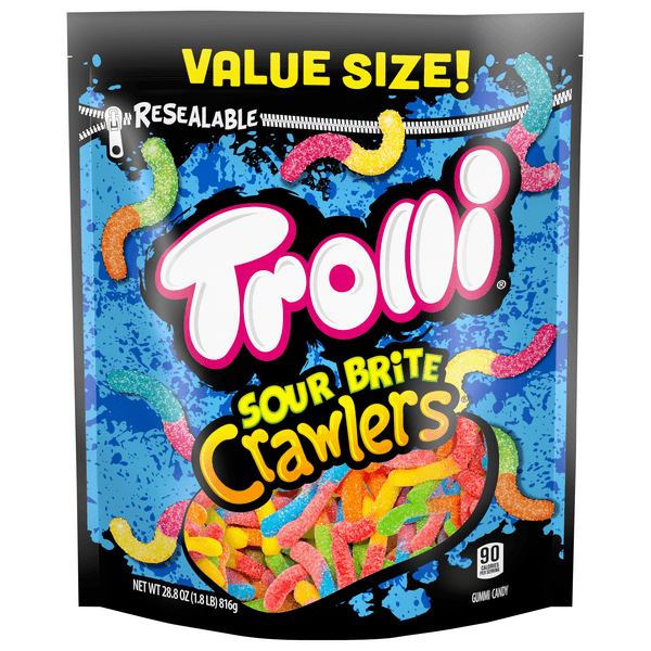 Trolli Gummi Candy Sour Brite Crawlers Value Size