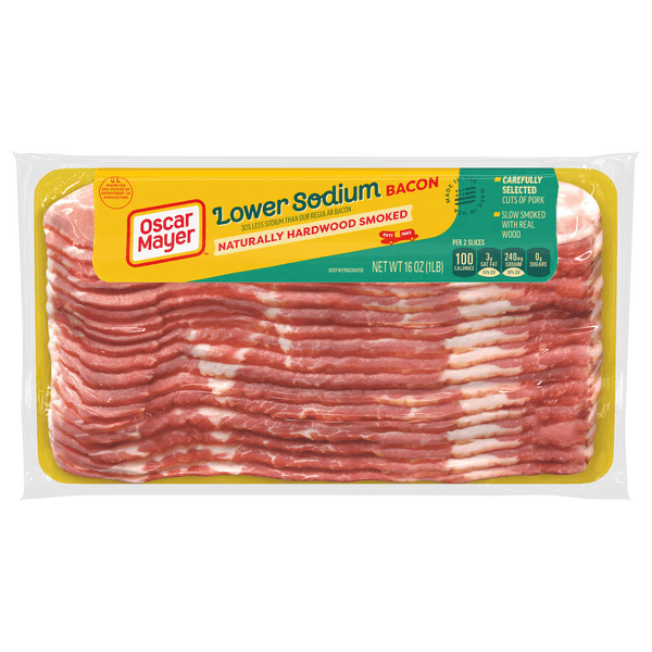 Oscar Mayer Naturally Hardwood Smoked Bacon 30% With Lower Sodium