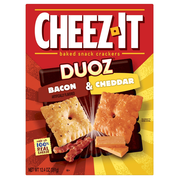 Is it Mushroom Free? Cheez-it Duoz Crackers Baked Snack Bacon And Cheddar