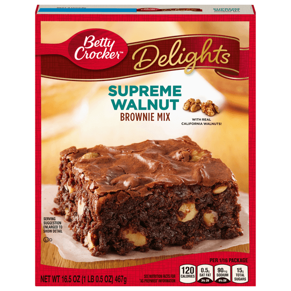Betty Crocker Brownie Mix Delights Supreme Walnut