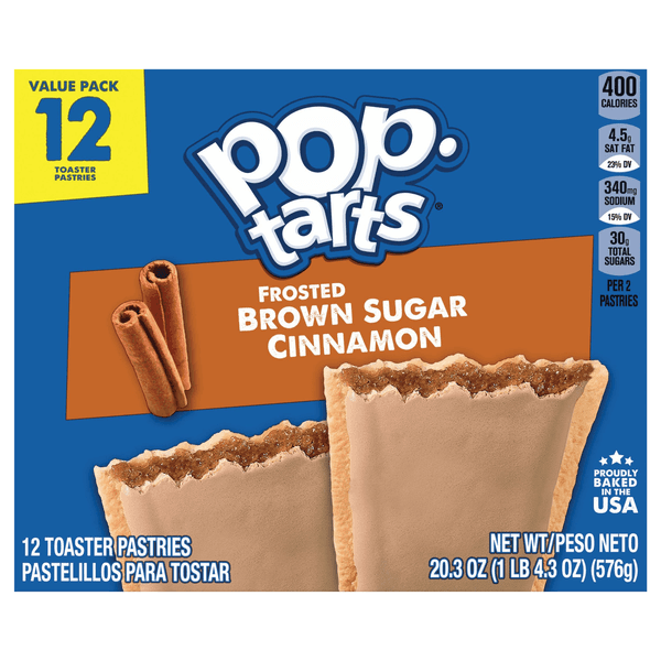 Pop-Tarts Toaster Pastries Breakfast Foods Frosted Brown Sugar