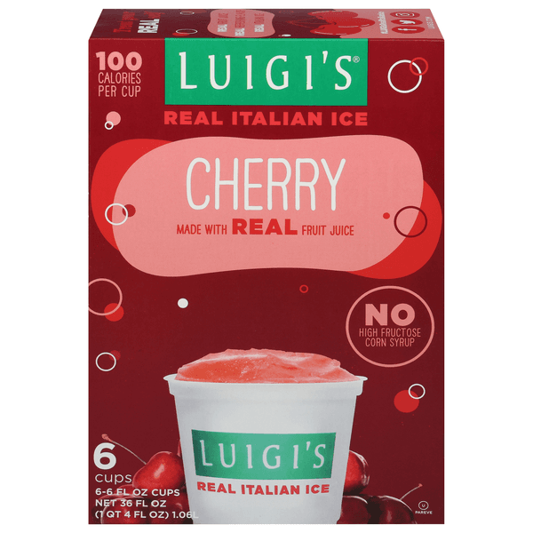 Luigis Real Italian Ice Fat Free Cherry
