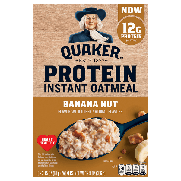 Quaker Select Starts Protein Oatmeal Instant Banana Nut