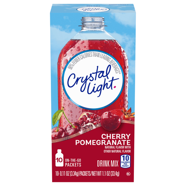 Crystal Light Cherry Pomegranate Naturally Flavored Powdered Drinkmix On The Go