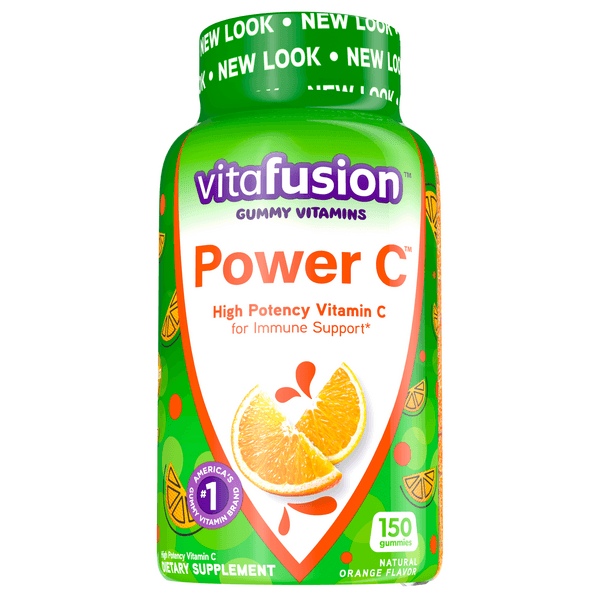 Vitafusion Dietary Supplement Gummy Power C Vitamins For Adults Absolutely Orange