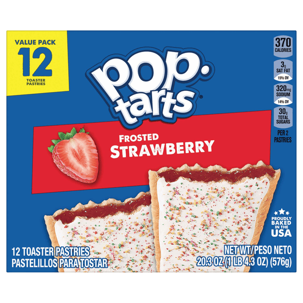 Pop-Tarts Toaster Pastries Breakfast Foods Frosted Strawberry