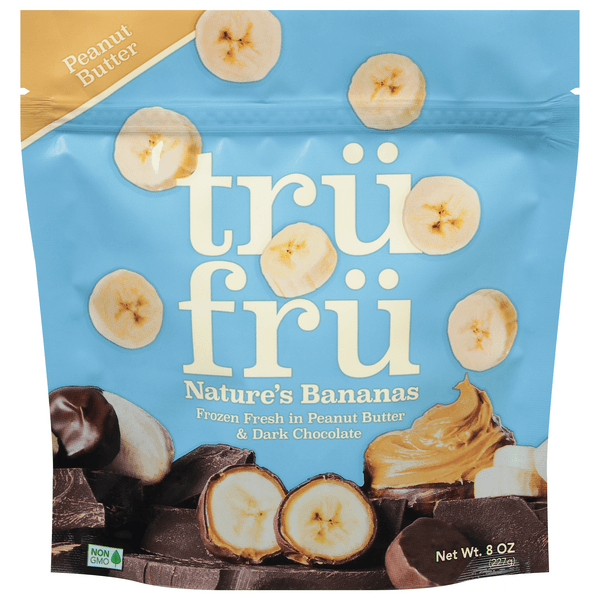 Tru Fru Natures Bananas Fresh In Peanut Butter & Dark Chocolate