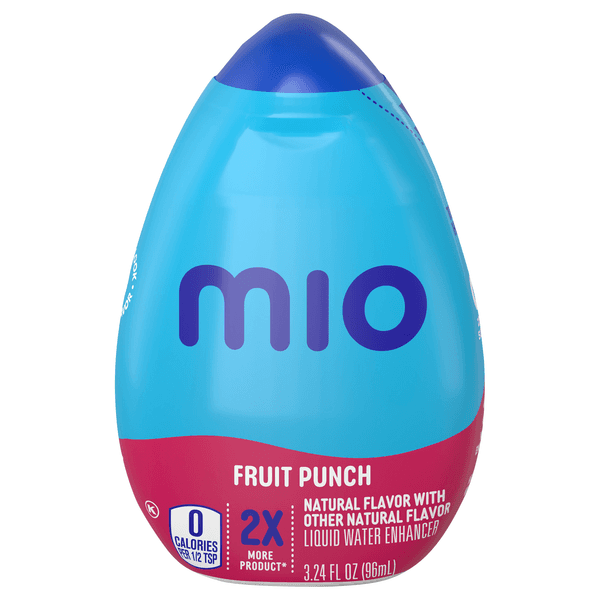 Mio Fruit Punch Liquid Water Enhancer Drink Mix With 2X More