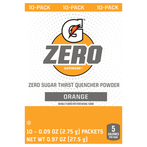 Gatorade Zero Sugar Thirst Quencher Powder Orange