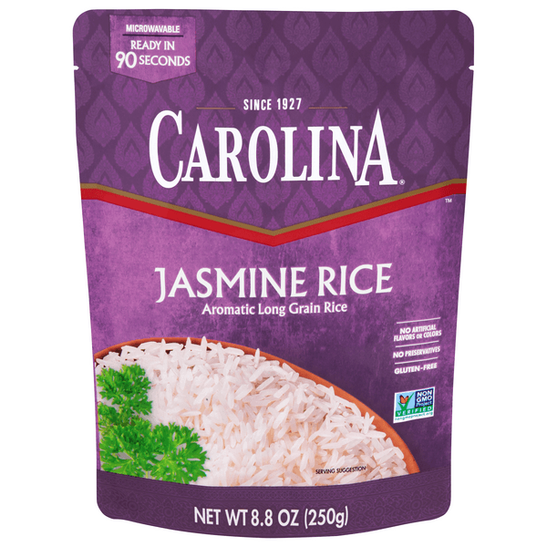 Carolina White Jasmine Rice Ready To Heat In Pouch