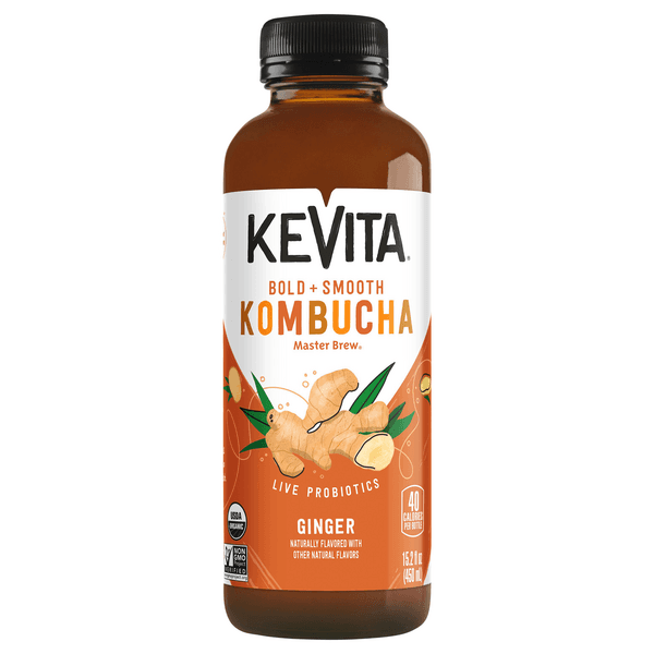 Kevita Kombucha Probiotic Drink Master Brew Ginger