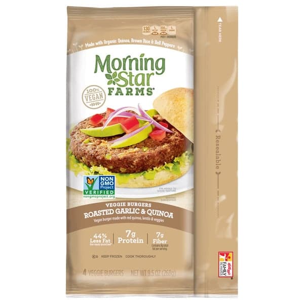 Morningstar Farms Veggie Burgers Roasted Garlic & Quinoa