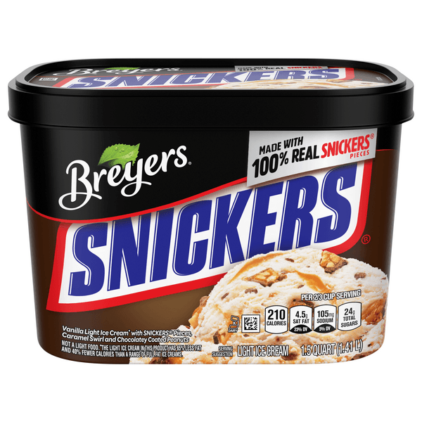 Breyers Snickers Light Ice Cream