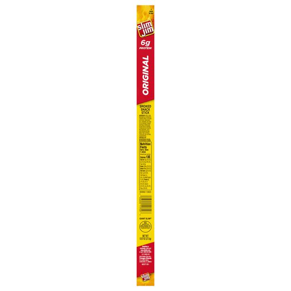 Slim Jim Giant Original Flavor Smoked Meat Stick