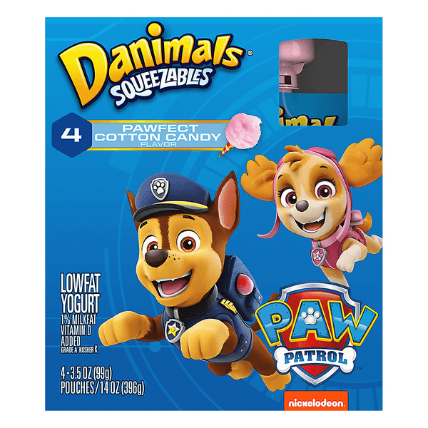 Danimals Cotton Candy Squeezable Yogurt