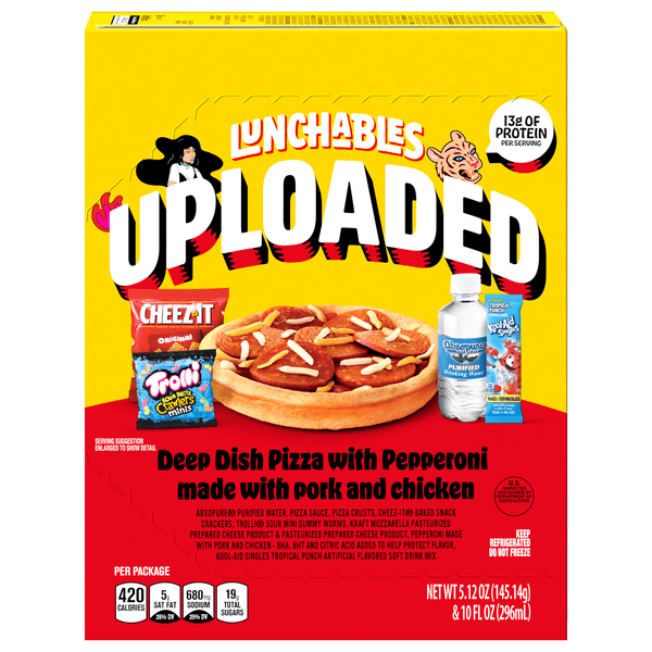 Lunchables Uploaded Pepperoni Deep Dish Pizza