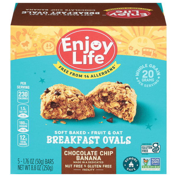 Is it Soy Free? Breakfast Oval – Chocolate Chip Banana - Low Fodmap Certified