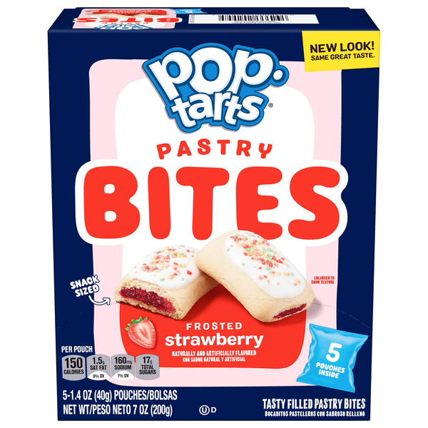 Pop-tarts Kids Snacks Frosted Strawberry Baked Pastry Bites