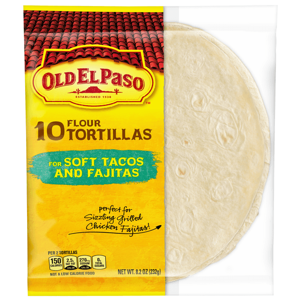 Is it Corn Free? Old El Paso Flour Tortillas, For Soft Tacos And Fajitas