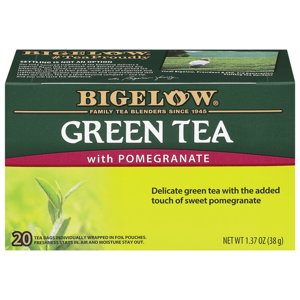 Bigelow Green Tea Bags With Pomegranate
