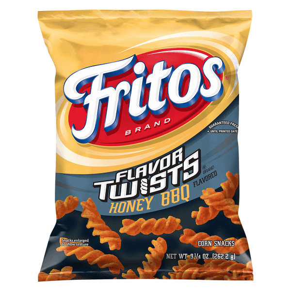 Fritos Flavor Twists Corn Snacks Honey Bbq Flavored
