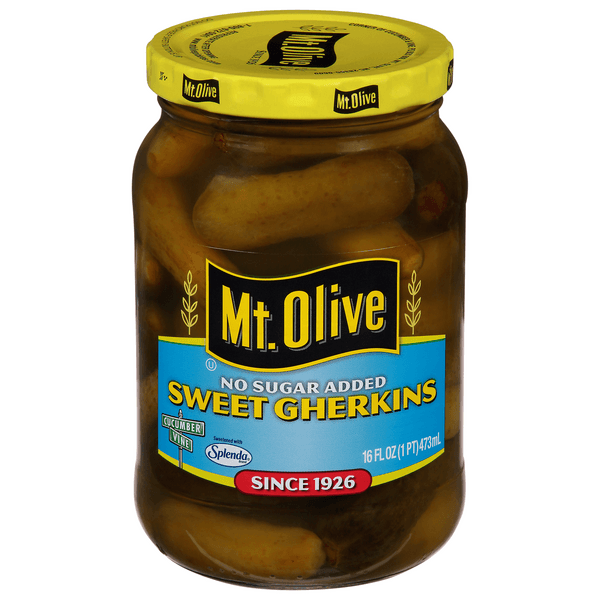 Mt. Olive No Sugar Added Pickles Sweet Gherkins