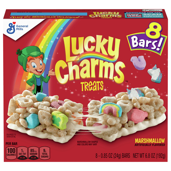 Lucky Charms Treats Bar With Marshmallow