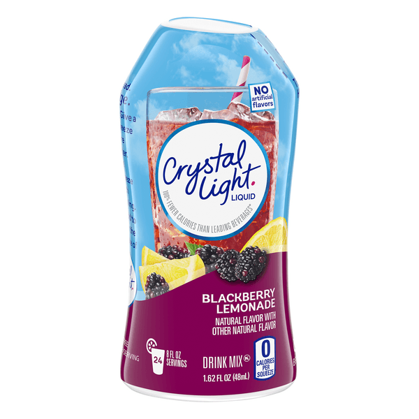 Crystal Light Liquid Blackberry Lemonade Naturally Flavored Drink Mix