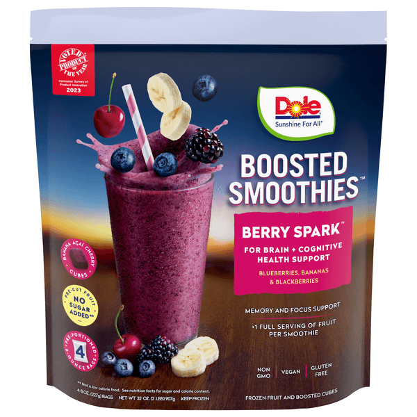 Dole Boosted Berry Spark Smoothies