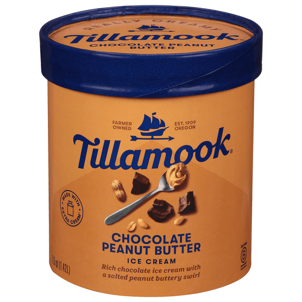 Tillamook Chocolate Peanut Butter Ice Cream