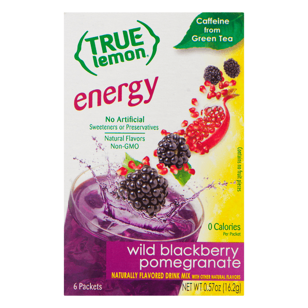 True Lemon Energy Drink Mix Blackberry Pomegranate Lemonade