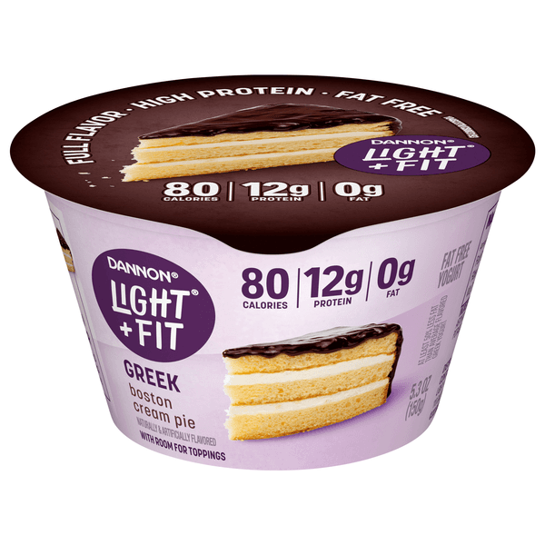Light + Fit Greek Boston Cream Pie Nonfat Gluten-Free Yogurt