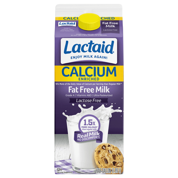 Lactaid California Fat Free Milk Calcium Enriched
