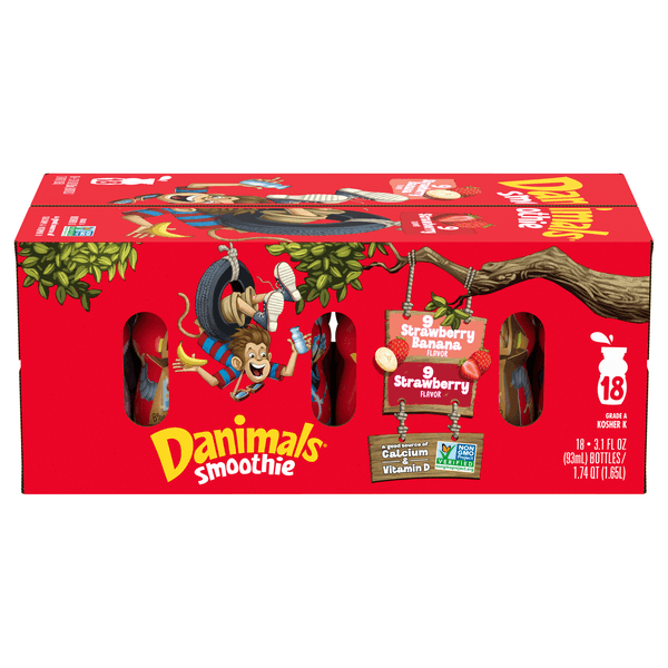 Danimals Smoothie Strawberry And Strawberry Banana