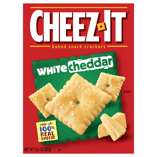 Cheez-It Baked Snack Cheese Crackers White Cheddar