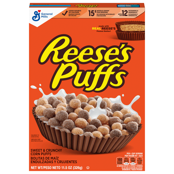 Reeses Puffs Corn Puffs Sweet & Crunchy