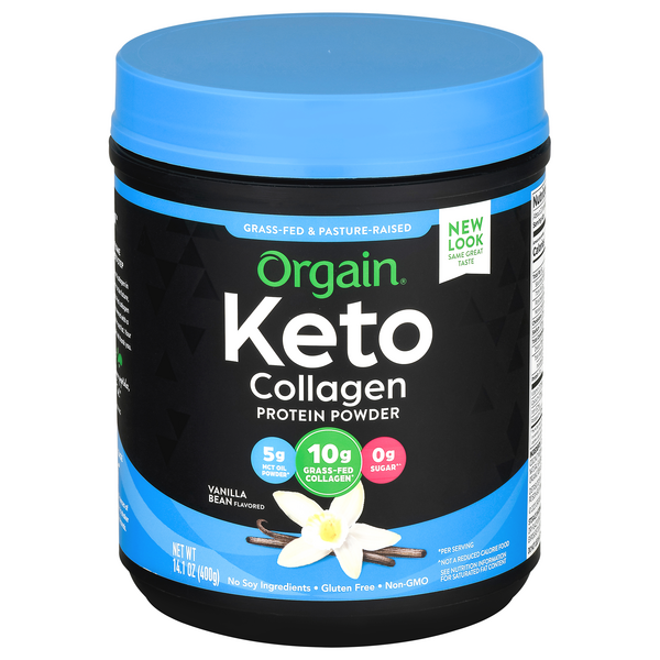 Is it Pescatarian? Orgain Keto Protein Powder Ketogenic Collagen With Mct Oil Vanilla