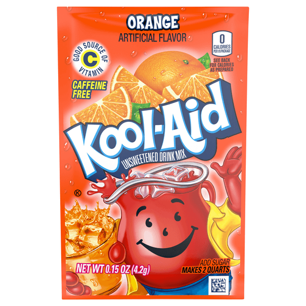 Kraft Heinz Kool-Aid Unsweetened Soft Drink Mix Orange Flavor
