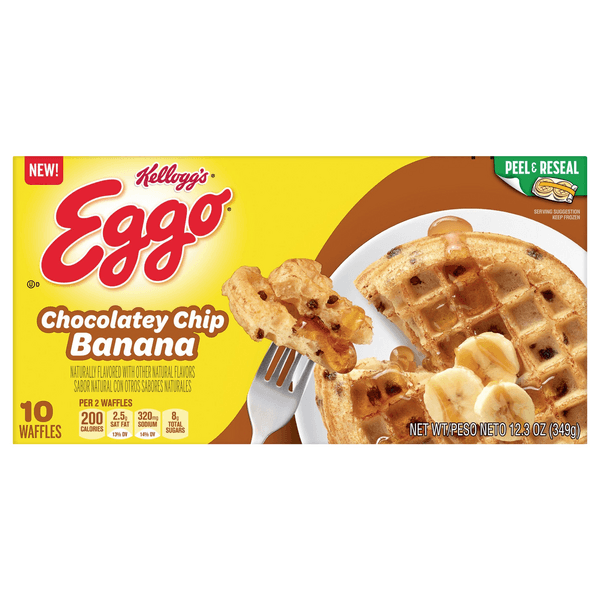 Kellogg'S Eggo Waffles Chocolatey Chip Banana