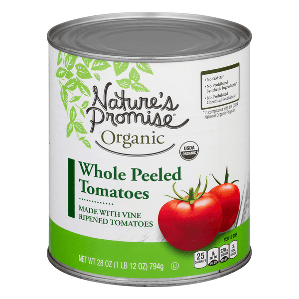 Nature'S Promise Organic Tomatoes Whole Peeled