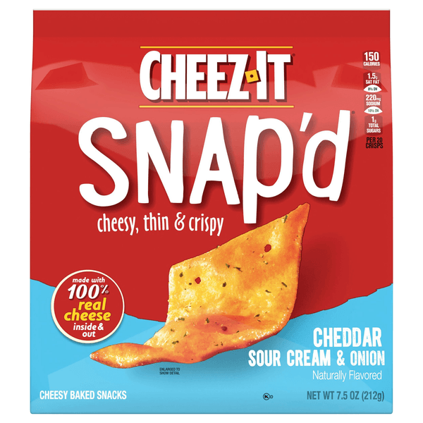 Is it Mustard Free? Cheez-it Snapd Cheese Cracker Chips Thin Crisps Cheddar Sour Cream Onion