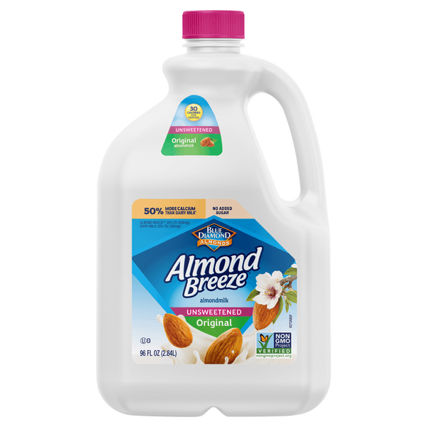 Blue Diamond Original Unsweetened Almond Breeze Almondmilk