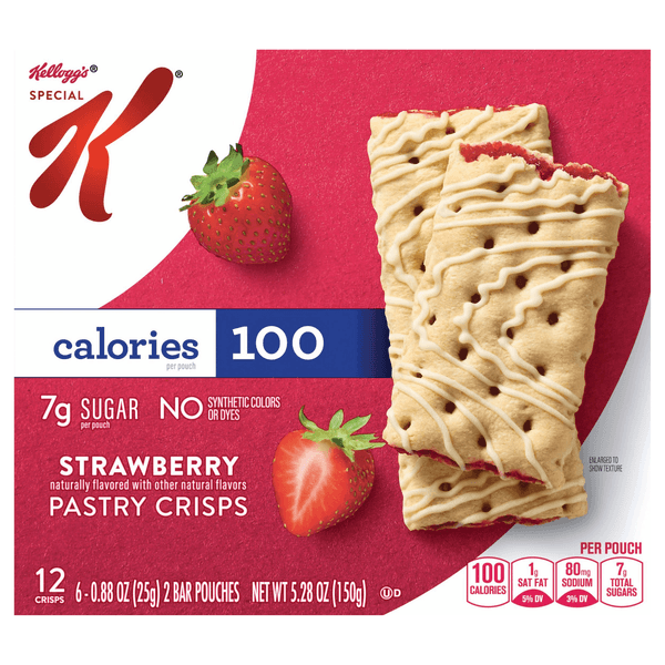 Special K Pastry Crisps Breakfast Bars Strawberry
