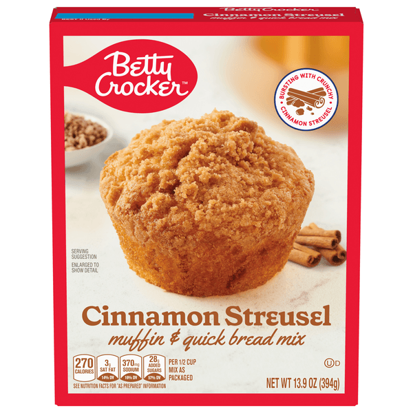 Betty Crocker Muffin & Quick Bread Mix Cinnamon Streusel