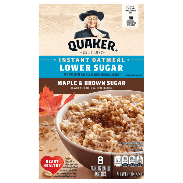 Is it Low FODMAP? Quaker Instant Oatmeal Low Sugar Maple Brown Sugar