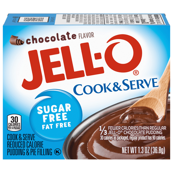 Jell-O Cook & Serve Chocolate Sugar Free & Fat Free Pudding & Pie Filling Mix