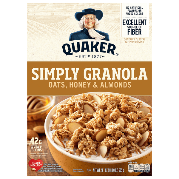 Is it Tree Nut Free? Quaker Simply Granola Oats, Honey & Almonds