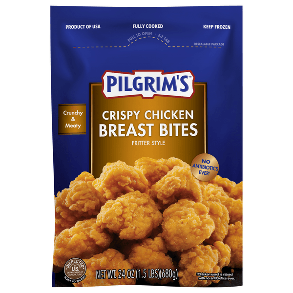 Pilgrims Crispy Chicken Breast Bites Fully Cooked