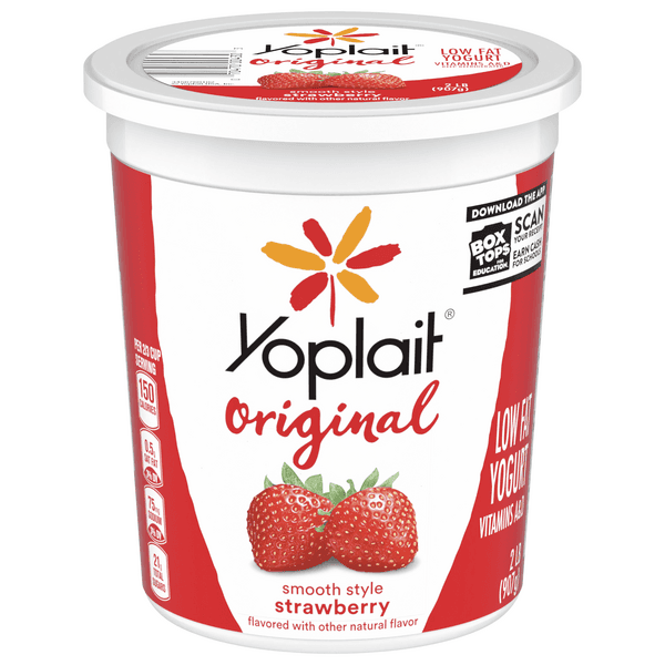 Yoplait Original Smooth Style Strawberry Low Fat Yogurt